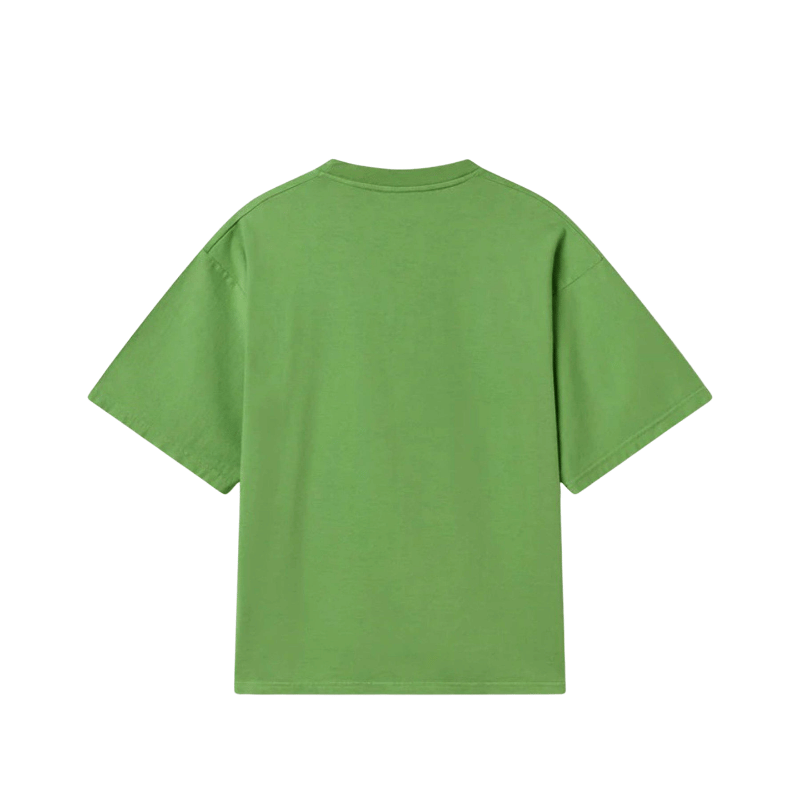 C.Kay's Designs Fern Green Oversized Cotton T-Shirt for Men, Drop Shoulder Short Sleeve Boxy Tee