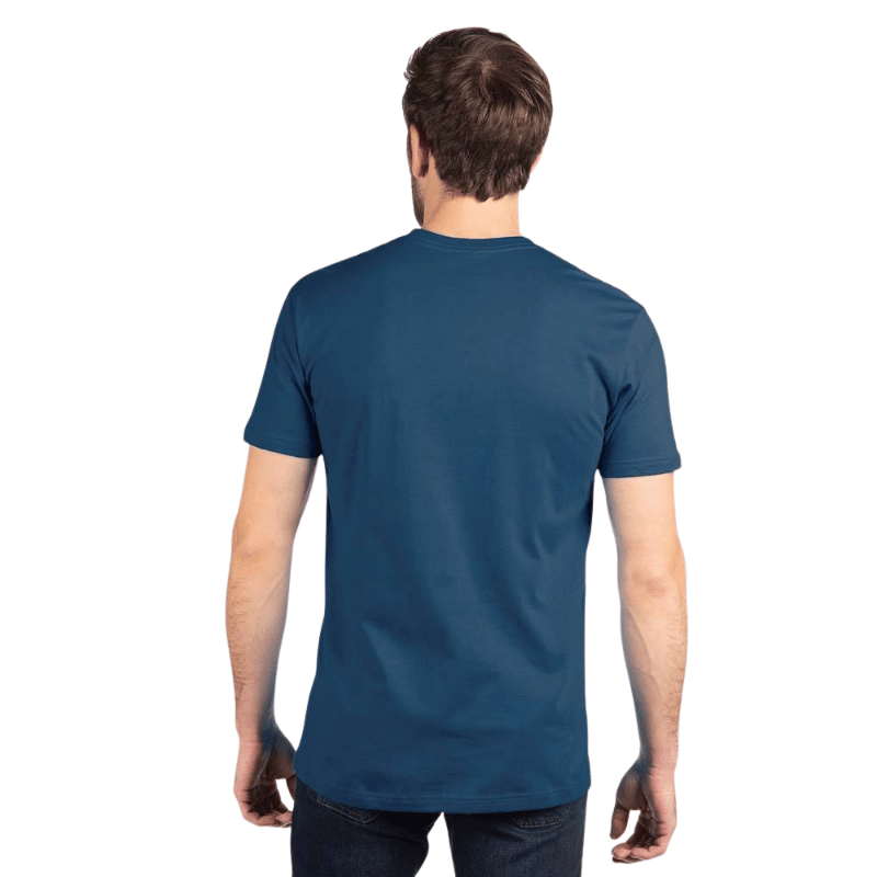 C.Kay's Designs Teal Blue Cotton T-Shirt for Men, Plain Short Sleeve Crew Neck Tee